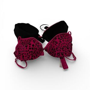 Bundle of 2 Xhilaration Bras Size 36C Pink Leopard & Black